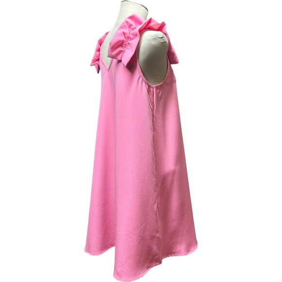 Mud Pie CeCe Ruffle Dress Pink Medium - Picture 5 of 7